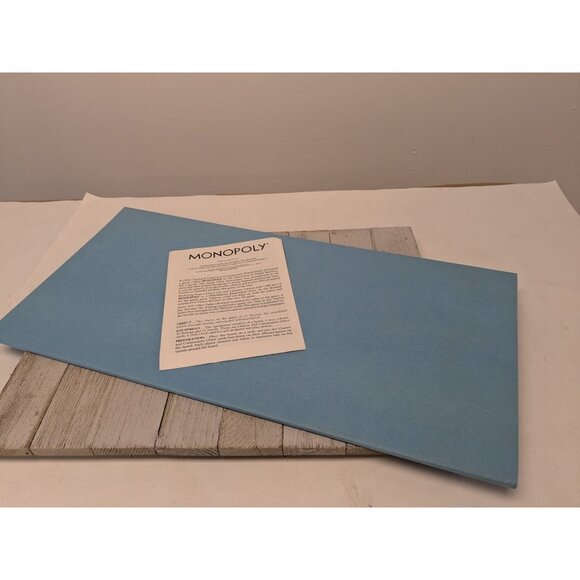 Vintage 1973 Monopoly Replacement Parts  Board Game Board And Instructions - Picture 1 of 8